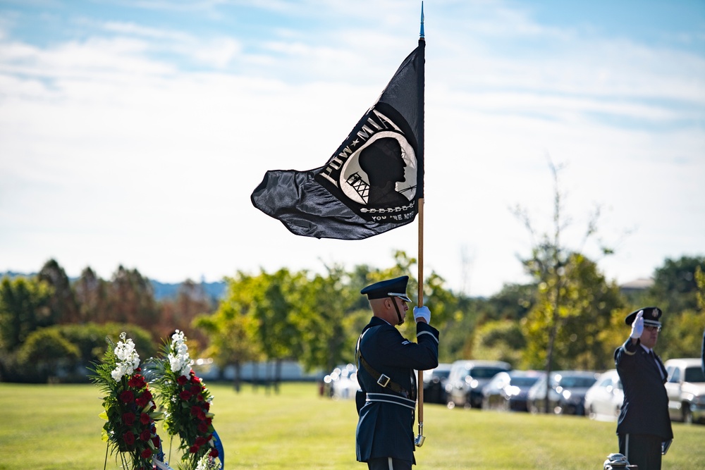 Military Funeral Honors with Funeral Escort were Conducted for Twin Brothers U.S. Air Force Maj. Gen. Cuthbert Pattillo and Lt. Gen. Charles Pattillo in Section 75