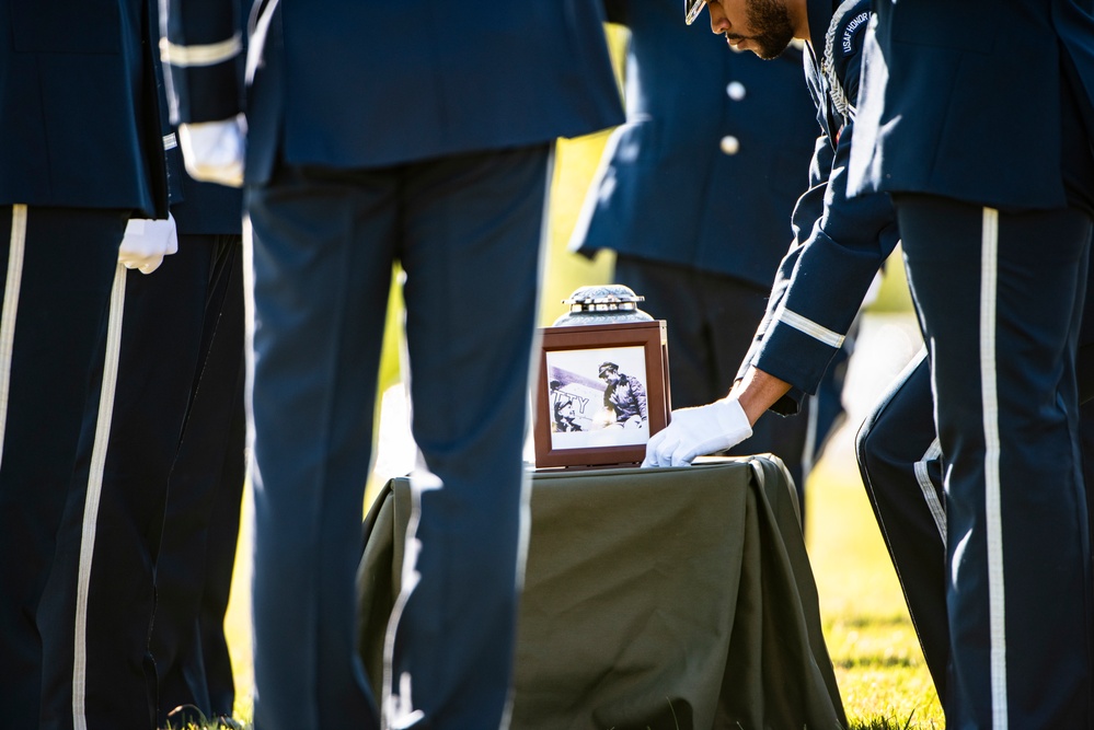 Military Funeral Honors with Funeral Escort were Conducted for Twin Brothers U.S. Air Force Maj. Gen. Cuthbert Pattillo and Lt. Gen. Charles Pattillo in Section 75