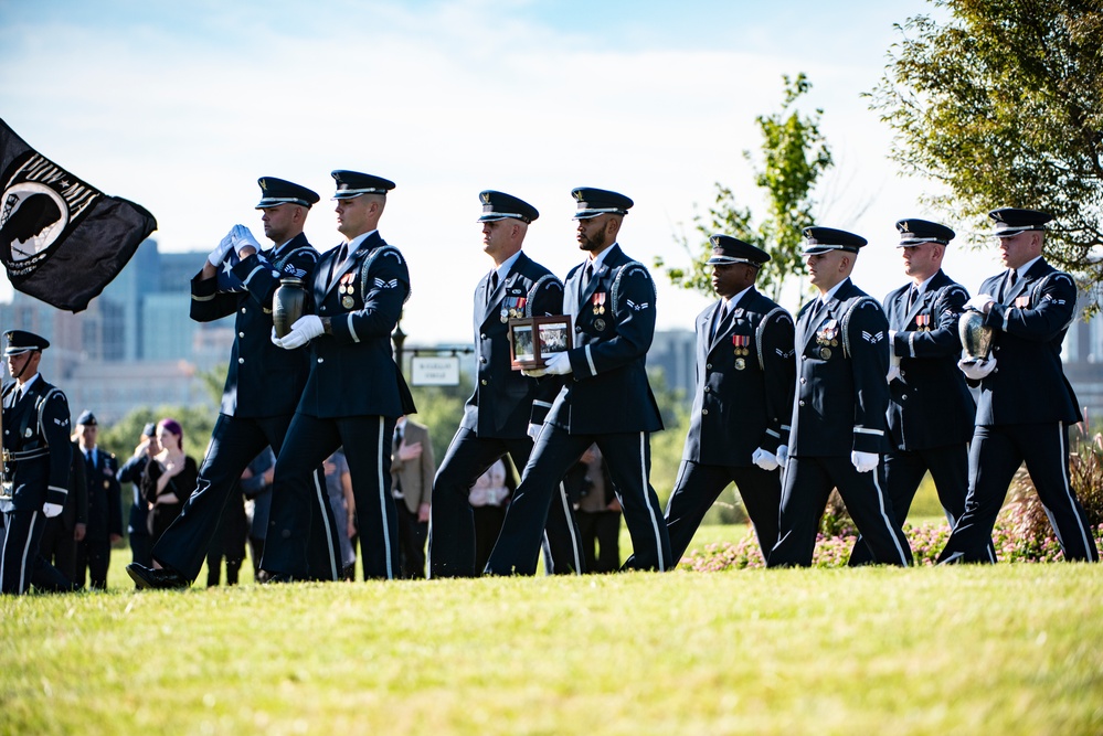 Military Funeral Honors with Funeral Escort were Conducted for Twin Brothers U.S. Air Force Maj. Gen. Cuthbert Pattillo and Lt. Gen. Charles Pattillo in Section 75