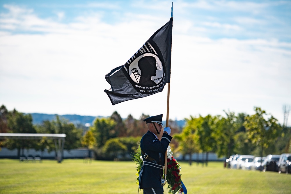 Military Funeral Honors with Funeral Escort were Conducted for Twin Brothers U.S. Air Force Maj. Gen. Cuthbert Pattillo and Lt. Gen. Charles Pattillo in Section 75