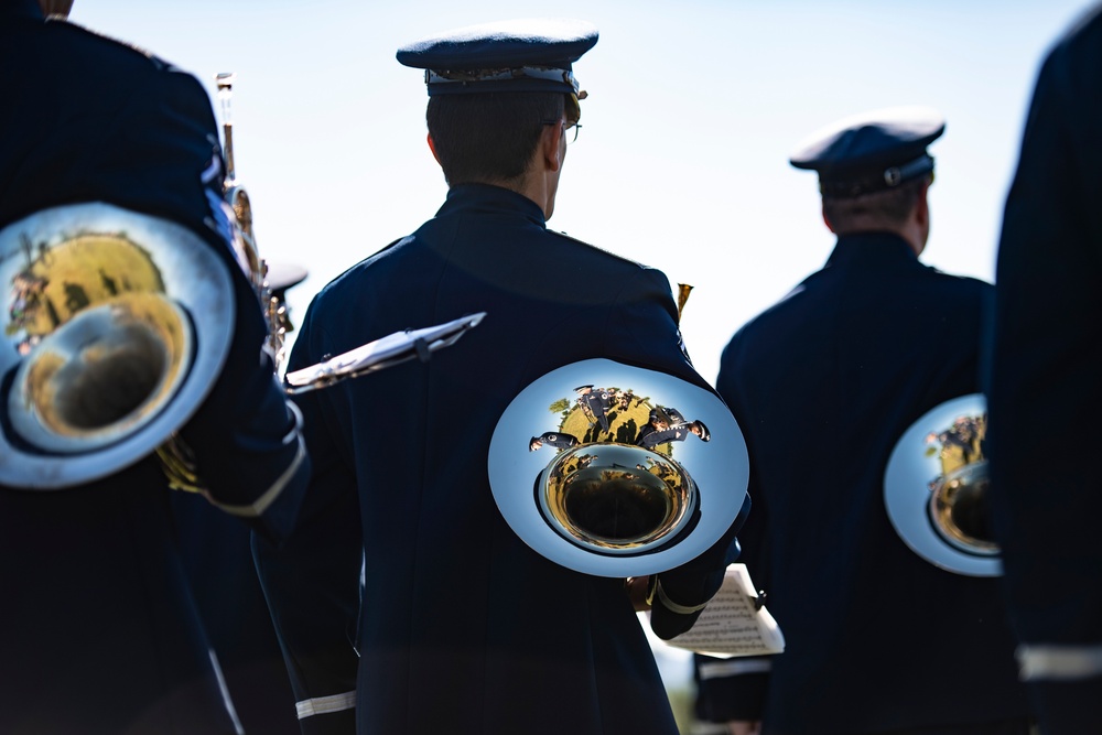 Military Funeral Honors with Funeral Escort were Conducted for Twin Brothers U.S. Air Force Maj. Gen. Cuthbert Pattillo and Lt. Gen. Charles Pattillo in Section 75