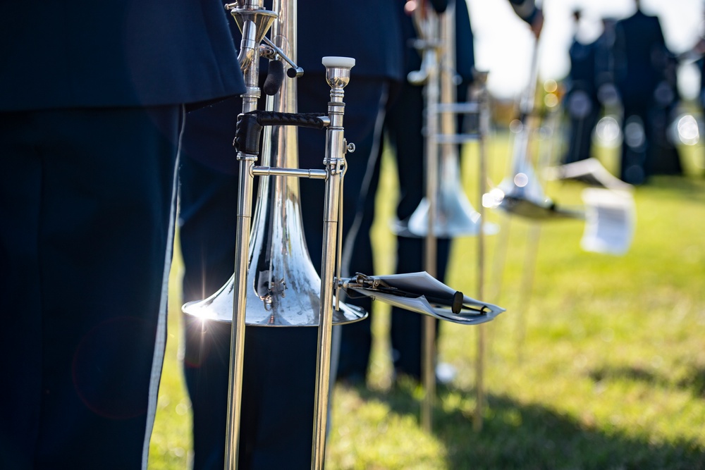 Military Funeral Honors with Funeral Escort were Conducted for Twin Brothers U.S. Air Force Maj. Gen. Cuthbert Pattillo and Lt. Gen. Charles Pattillo in Section 75