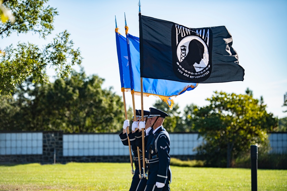 Military Funeral Honors with Funeral Escort were Conducted for Twin Brothers U.S. Air Force Maj. Gen. Cuthbert Pattillo and Lt. Gen. Charles Pattillo in Section 75