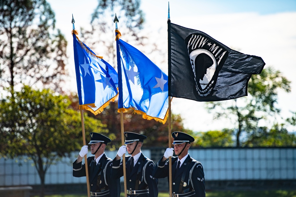 Military Funeral Honors with Funeral Escort were Conducted for Twin Brothers U.S. Air Force Maj. Gen. Cuthbert Pattillo and Lt. Gen. Charles Pattillo in Section 75