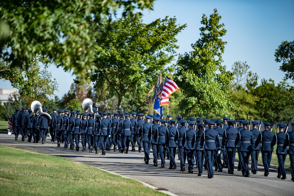 Military Funeral Honors with Funeral Escort were Conducted for Twin Brothers U.S. Air Force Maj. Gen. Cuthbert Pattillo and Lt. Gen. Charles Pattillo in Section 75