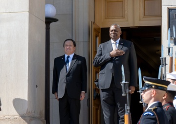 Secretary Austin Hosts Japanese Counterpart