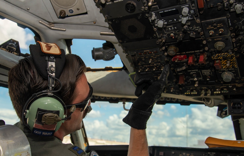 E-3 Sentry AWACS takes flight over JBSA-Kelly Field Annex