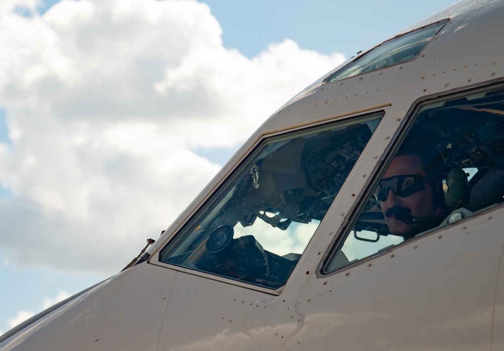 E-3 Sentry AWACS takes flight over JBSA-Kelly Field Annex