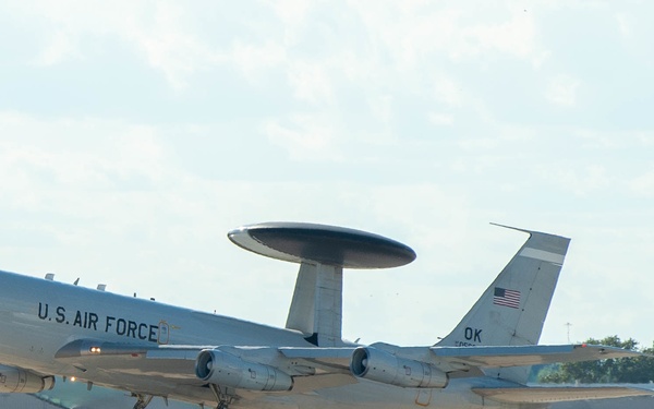 E-3 Sentry AWACS takes flight over JBSA-Kelly Field Annex