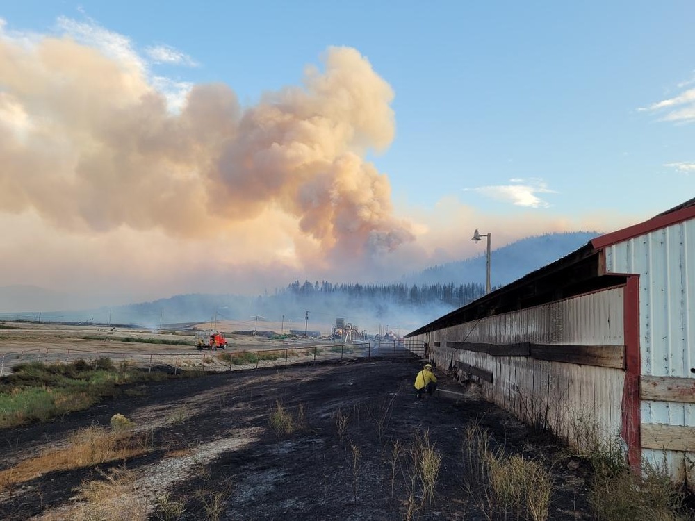 Kingsley Field Fire Department responds to local Van Meter fire