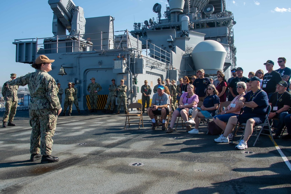 USS Bristol County (LST 1198) Veterans Celebrate 50th Anniversary  of Commissioning on board USS Boxer (LHD 4)