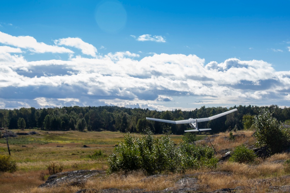 Swedish and U.S. Marines decimate a live fire mortar range