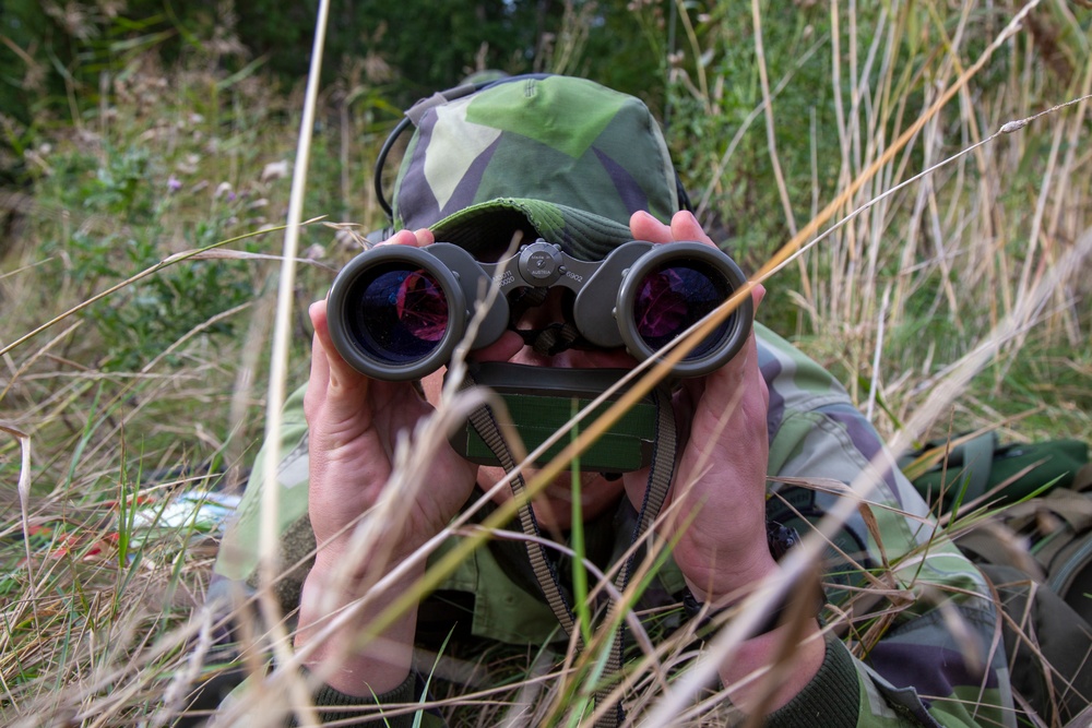 Swedish and U.S. Marines decimate a live fire mortar range