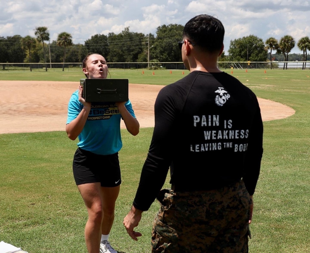 Lake-Sumter softball team conducts Combat Fitness Test