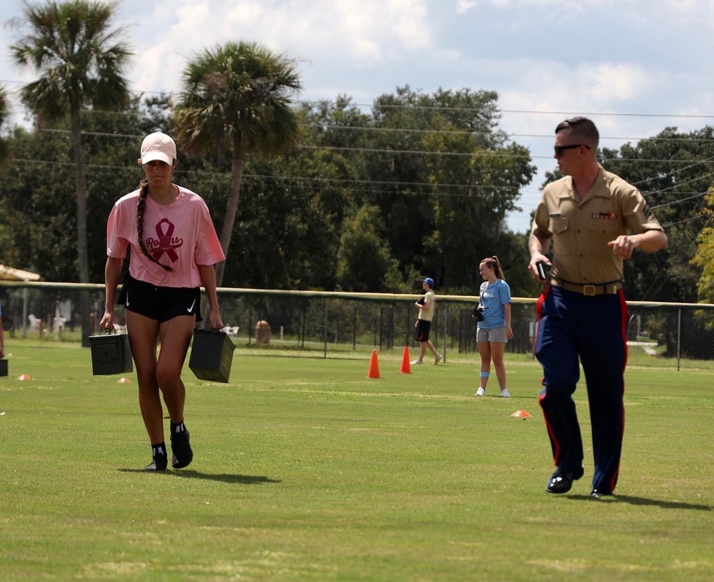 Lake-Sumter softball team conducts Combat Fitness Test