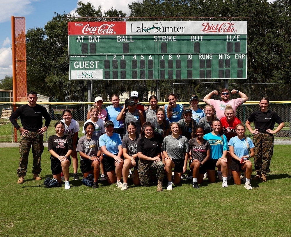 Lake-Sumter softball team conducts Combat Fitness Test