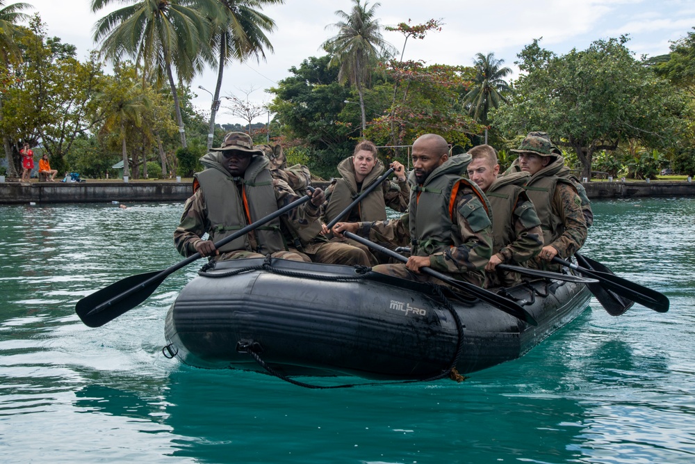 MARFORPAC Marines Conduct Combat Rubber Raiding Craft Operations during the French Armed Forces AITO Course