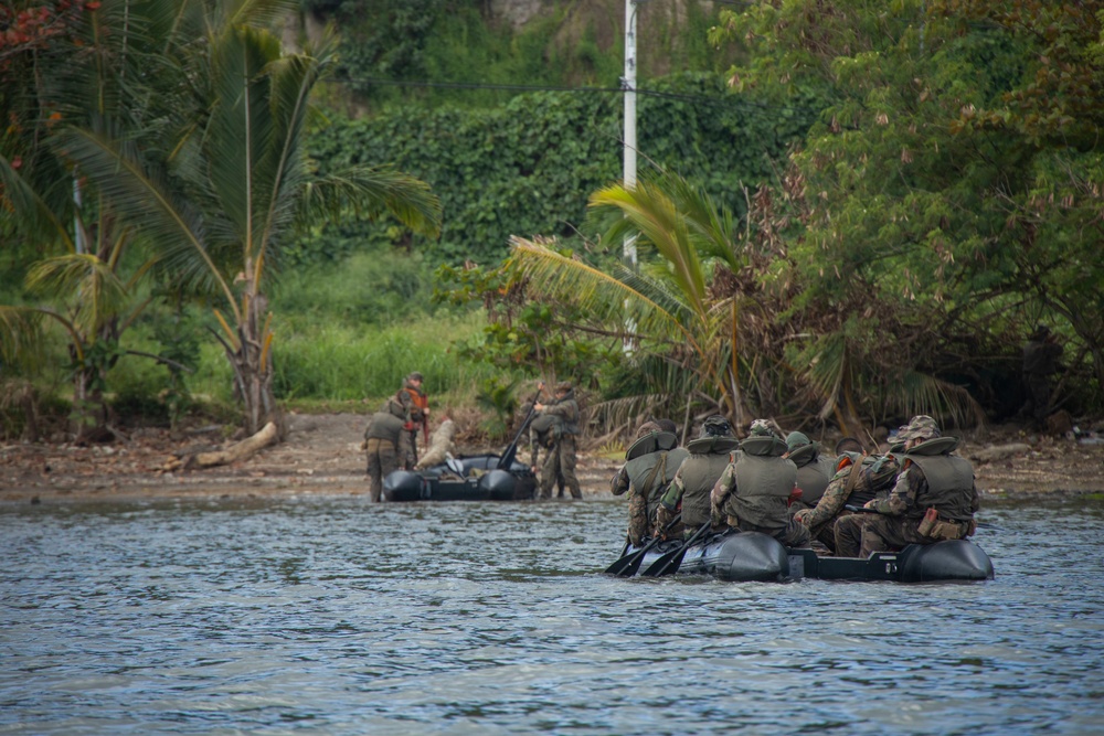 MARFORPAC Marines Conduct Combat Rubber Raiding Craft Operations during the French Armed Forces AITO Course