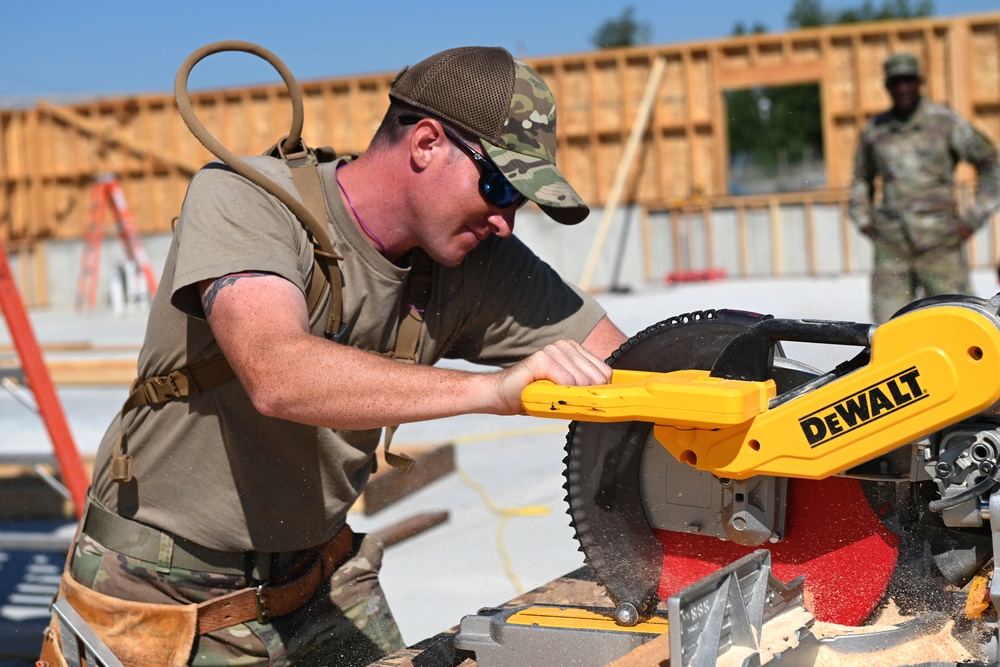 169th Civil Engineer Squadron assists with building a senior center for the Black Feet Nation