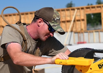 169th Civil Engineer Squadron assists with building a senior center for the Black Feet Nation