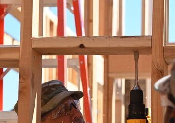 169th Civil Engineer Squadron assists with building a senior center for the Black Feet Nation