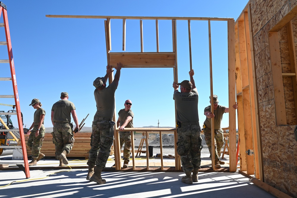 169th Civil Engineer Squadron assists with building a senior center for the Black Feet Nation
