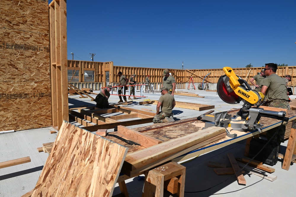 169th Civil Engineer Squadron assists with building a senior center for the Black Feet Nation