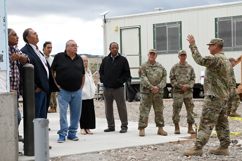 Distinguished Guests Tour Blackfeet Nation Senior Center Jobsite