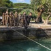 MARFORPAC Marines participate in Water Parkour Course during the French Armed Forces Aito Course