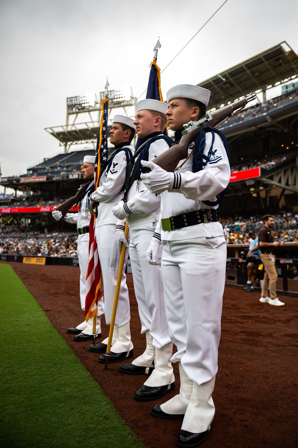 USS Carl Vinson (CVN 70) Sailors Participate in San Diego Padres Salute