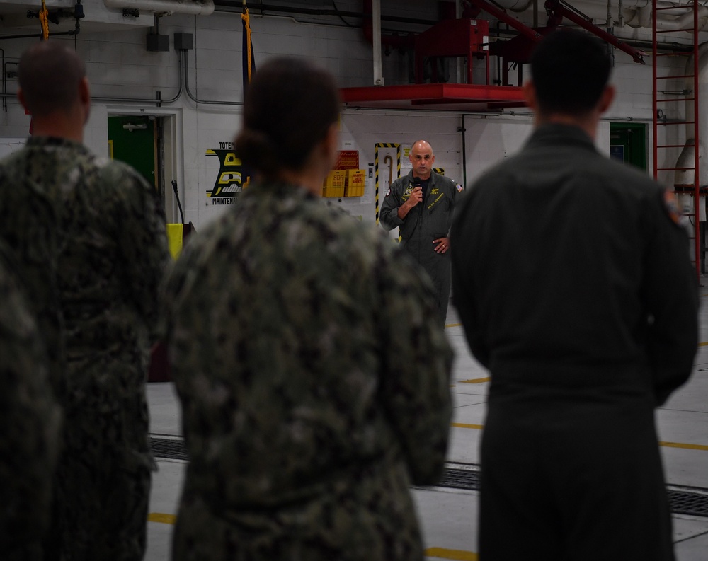 RDML Visits NAS Whidbey Island and conducts Final Flight