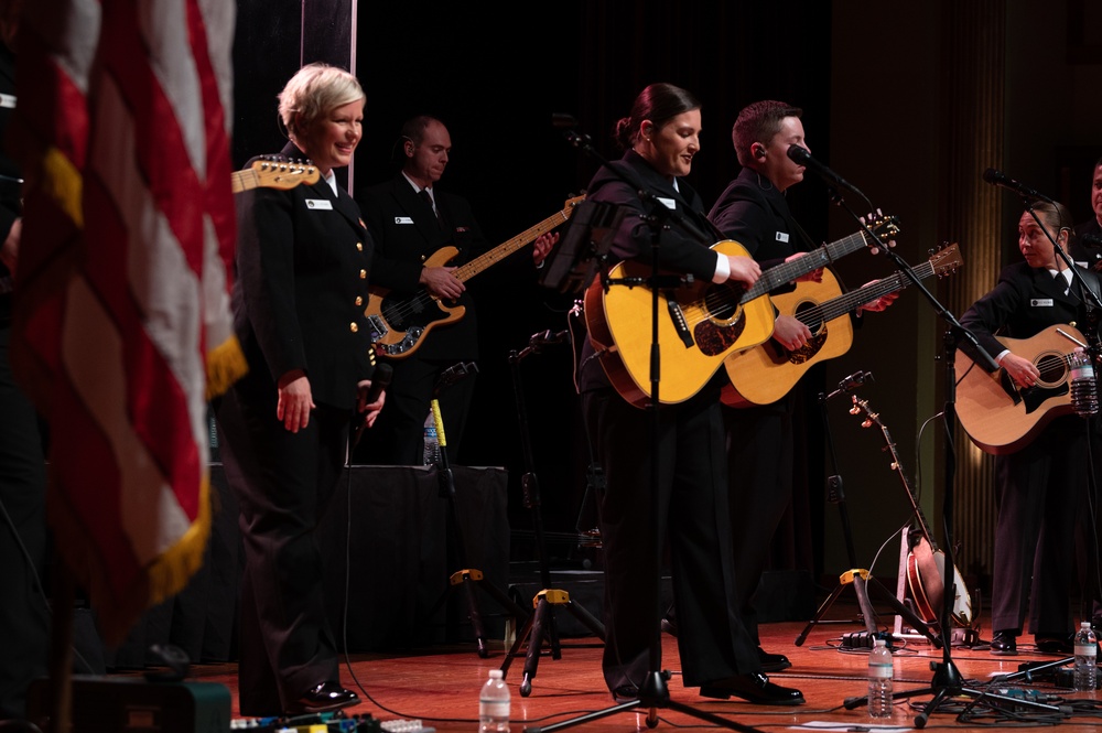 Navy Band Country Current visits Nashville