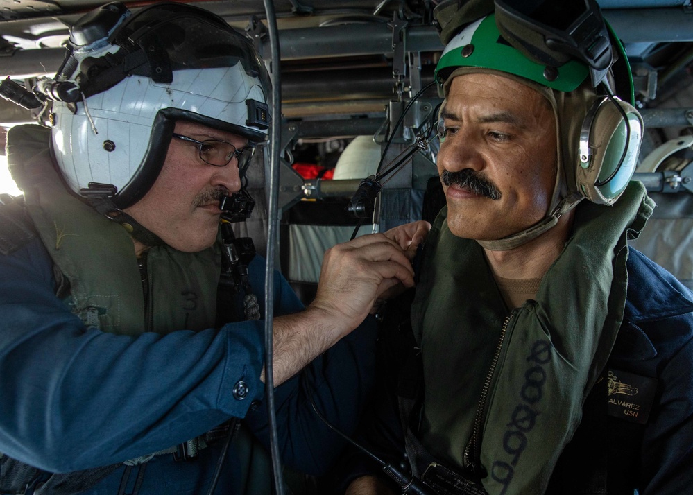 Promotion Aboard a Helicopter