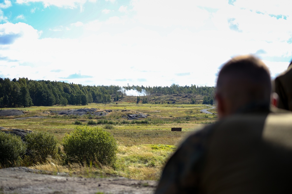 U.S. and Swedish Marines Integrate Fire Support Capabilities