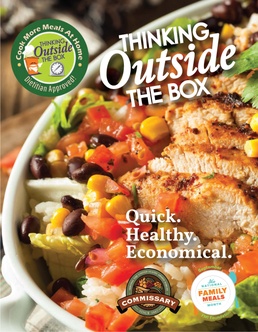 THINKING OUTSIDE THE BOX: Commissaries’ dietitian-approved recipes offer patrons quick, nutritious, economical meal ideas