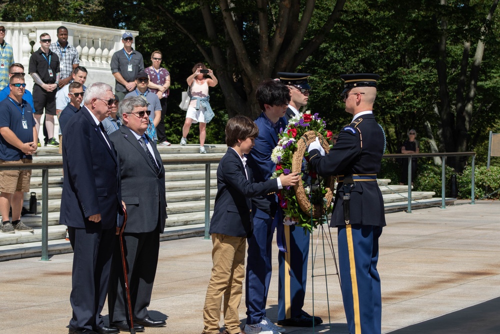 Baker Family Participates in Public Wreath-Laying Ceremony at the Tomb of the Unknown Soldier