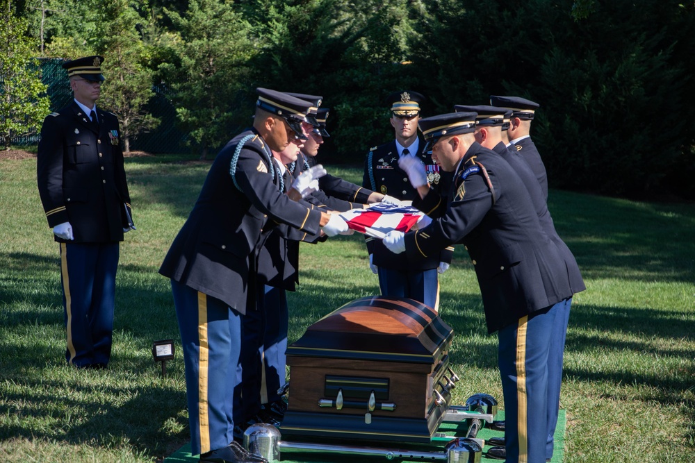 Military Funeral Honors with Funeral Escort Conducted for U.S. Army Air Force Lt. Col. Addison Baker in Section 78