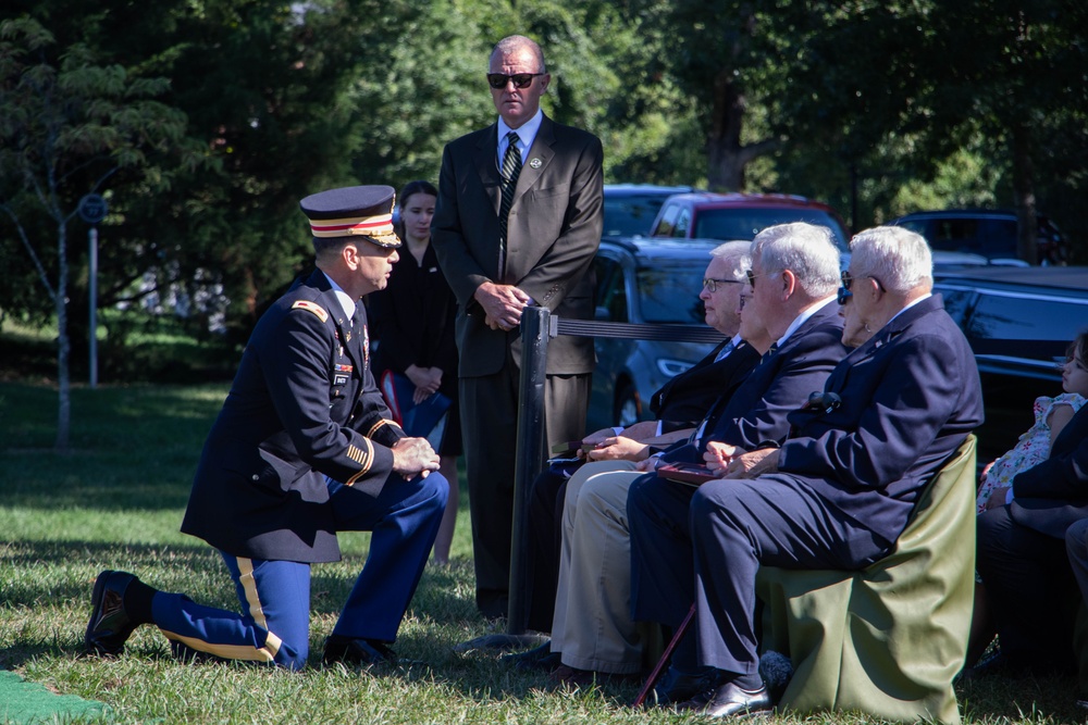 Military Funeral Honors with Funeral Escort Conducted for U.S. Army Air Force Lt. Col. Addison Baker in Section 78