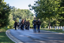 Military Funeral Honors with Funeral Escort Conducted for U.S. Army Air Force Lt. Col. Addison Baker in Section 78 [Image 10 of 11]