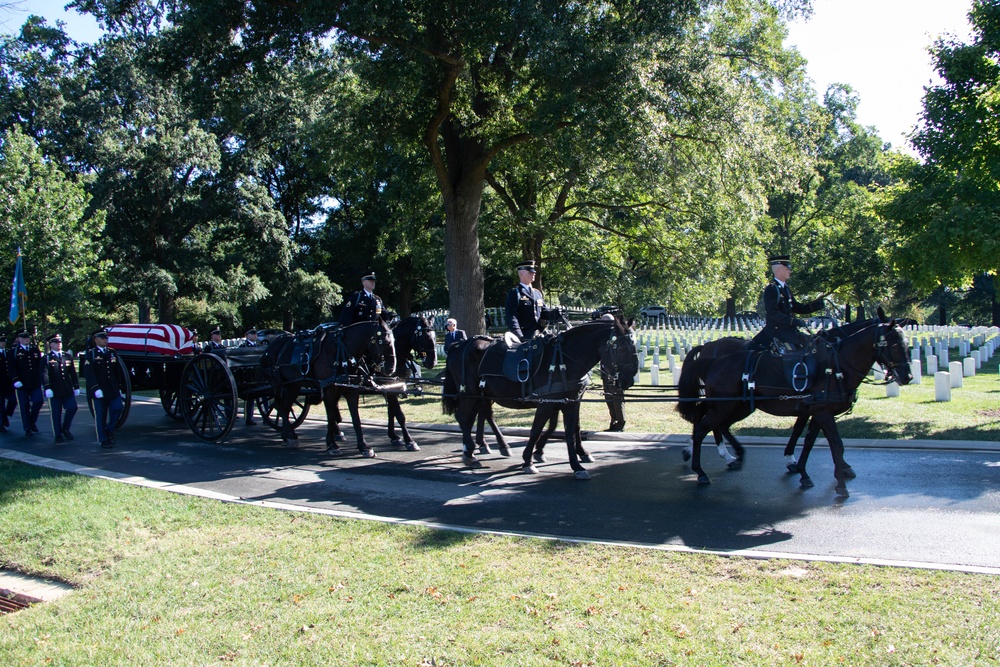 Military Funeral Honors with Funeral Escort Conducted for U.S. Army Air Force Lt. Col. Addison Baker in Section 78