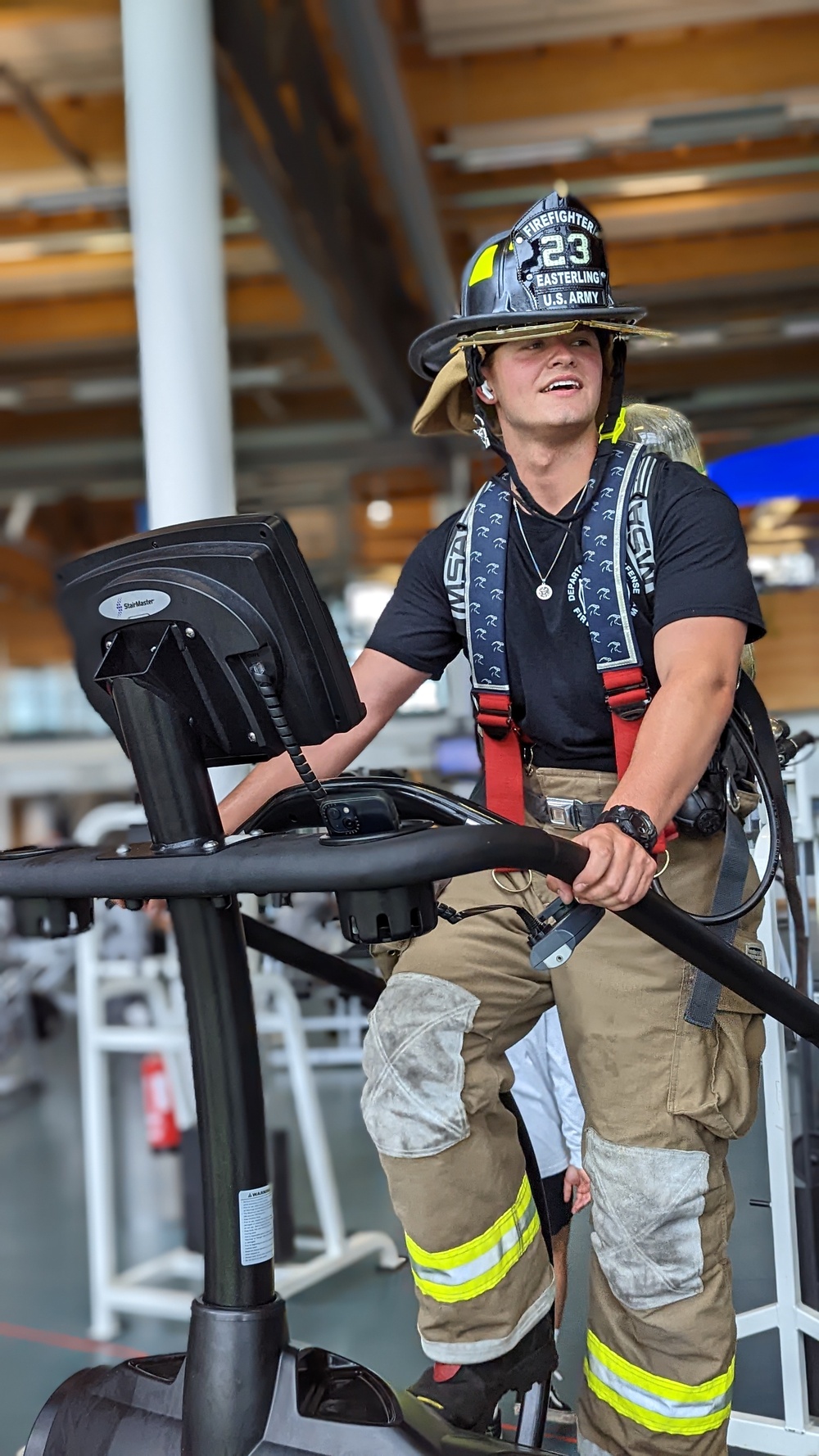 Army firefighters commemorate Sept. 11 sacrifices with 110-story climb