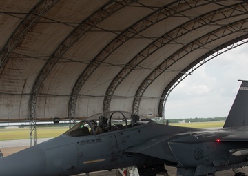 Pilots fly sorties inside chemical-filled cockpit
