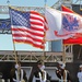 Joint Color guard presents colors at Kansas Speedway