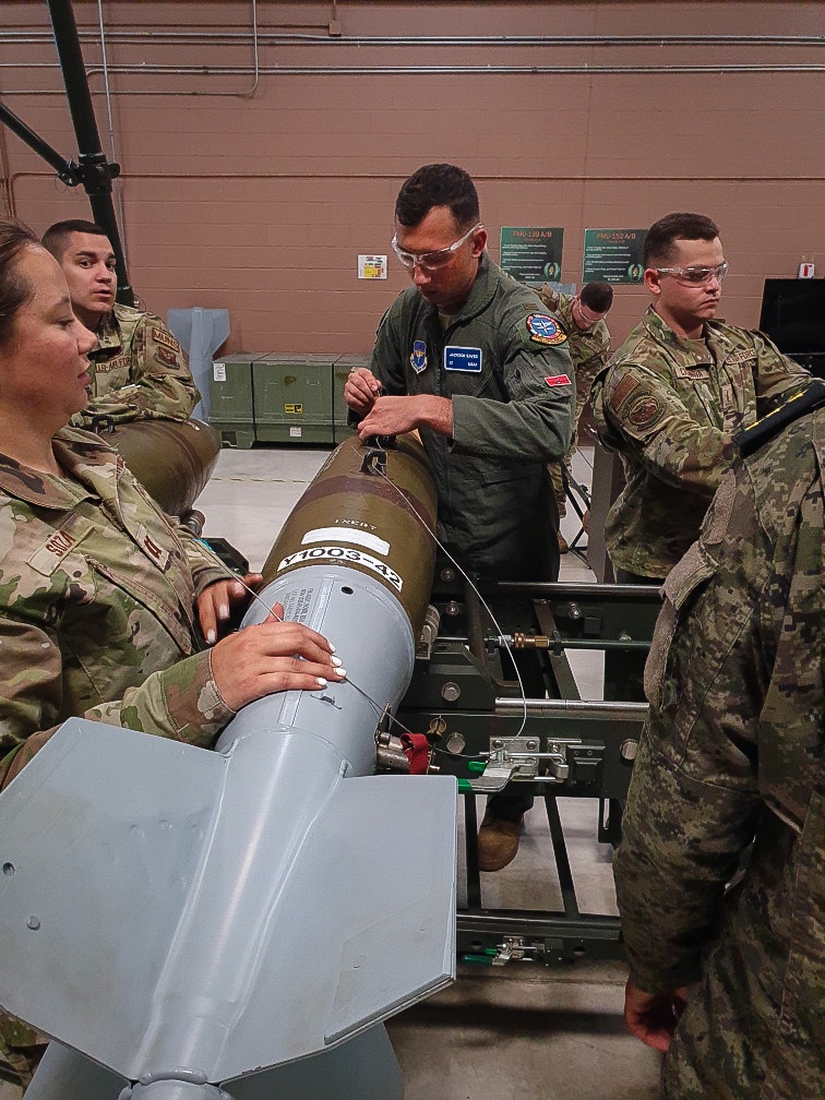 Student pilot takes unique look inside munitions maintenance officer course