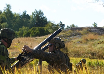 U.S. Force Recon and Swedish Marine Rangers Conduct Joint Range