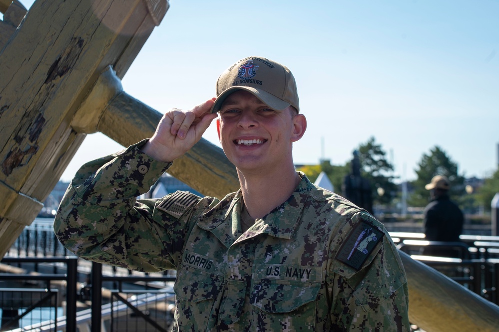USS Constitution Sailor receives Basic Interpretive Historian qualification