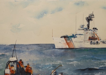 US Coast Guard Art Program 2016 Collection, Ob ID# 201613, &quot;Abandoned!&quot; Steve Lush 13 of 26