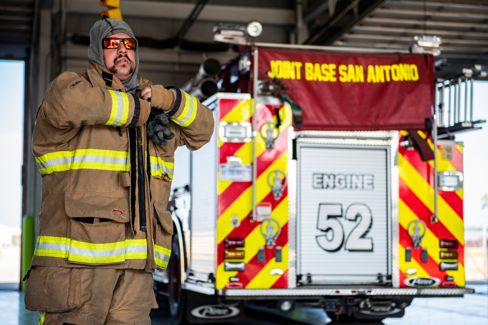 902nd Civil Engineer Squadron’s firefighter’s get hands-on training