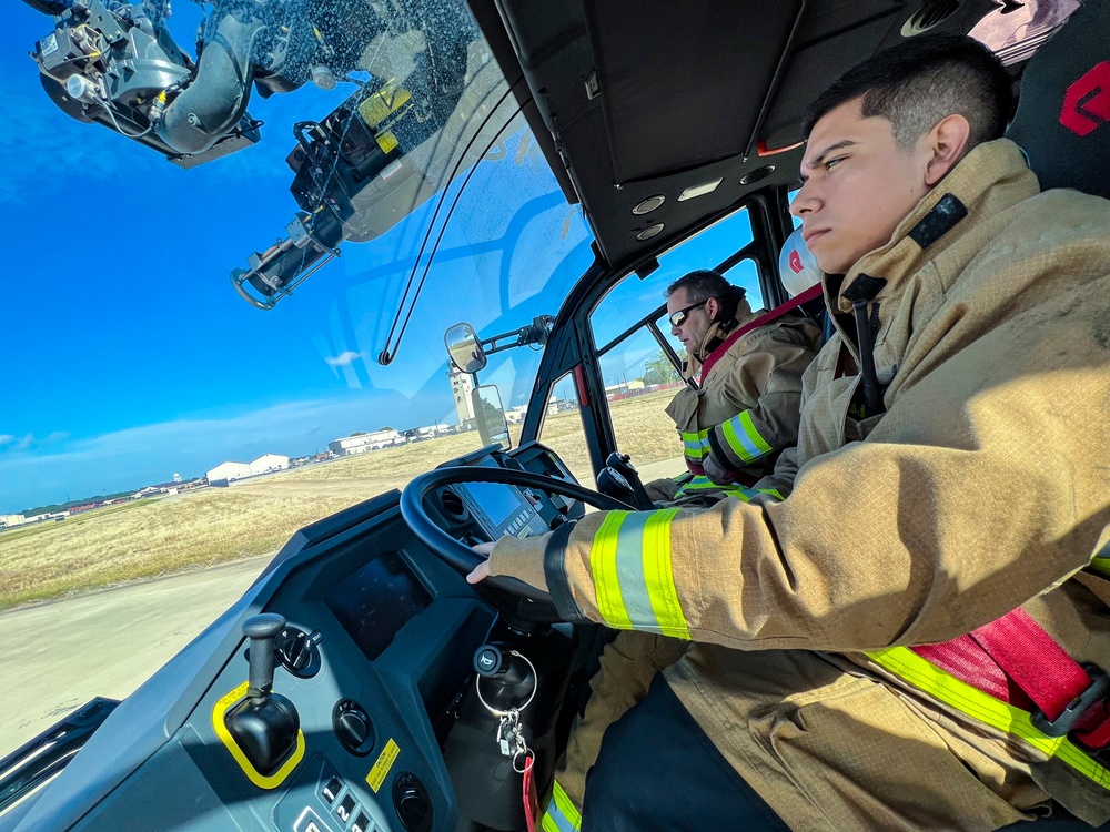 902nd Civil Engineer Squadron’s firefighter’s get hands-on training