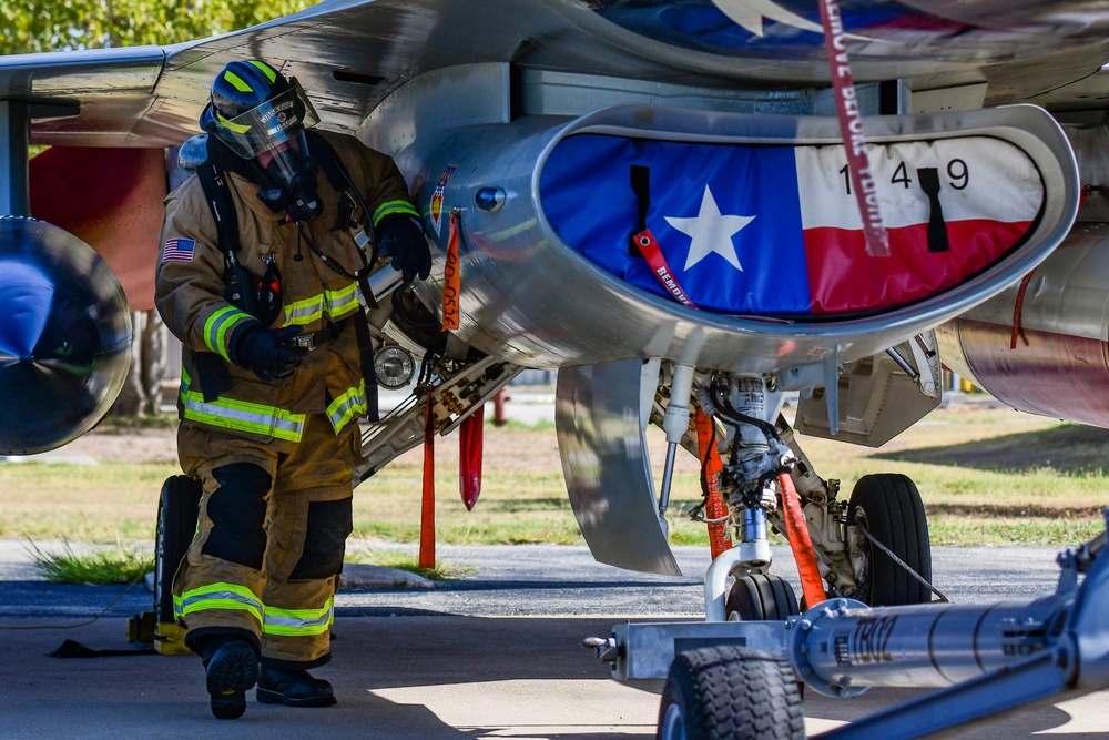 902nd Civil Engineer Squadron’s firefighter’s get hands-on training